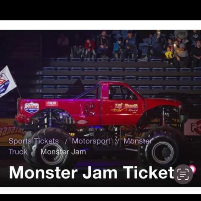 4 Monster Jam tickets